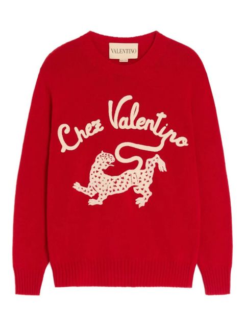 Valentino Garavani long-sleeves sweater - Red - zdjęcie produktu nr 1