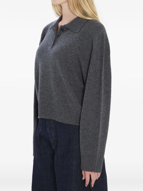 LouLou de Saison Homere long-sleeve polo top - Grey - zdjęcie produktu nr 2