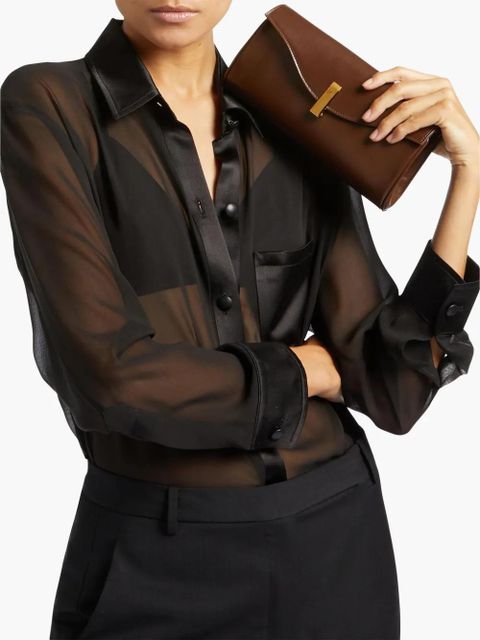 Giuseppe Zanotti Flutie clutch bag - Brown - zdjęcie produktu nr 2