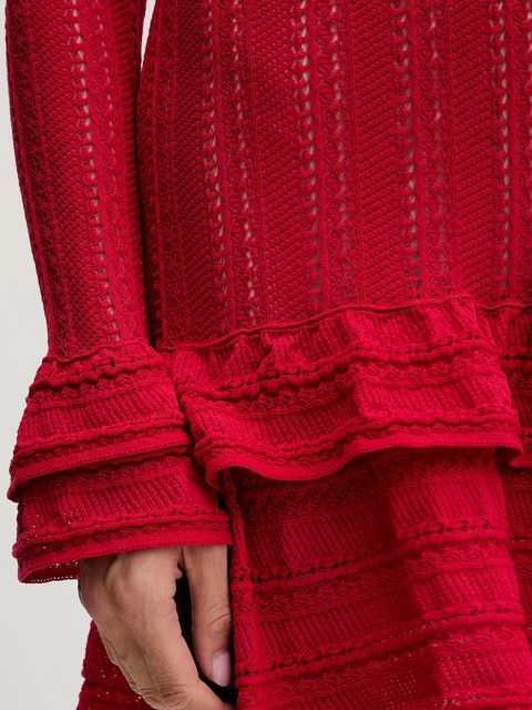 Twinset sukienka kolor czerwony mini prosta 252TP3180