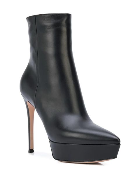 Gianvito Rossi Dasha 115mm platform booties - Black