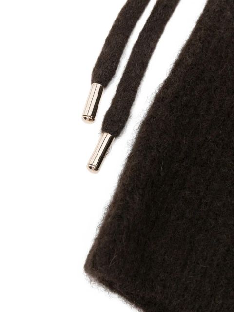 Maje drawstring balaclava - Brown