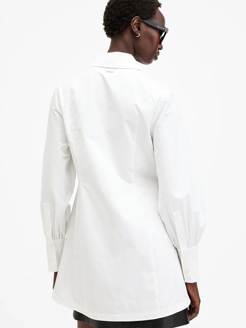 AllSaints koszula bawełniana MOIRA damska kolor biały regular z kołnierzykiem klasycznym W083PB