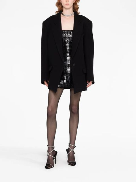 The Attico Glen single-breasted blazer - Black - zdjęcie produktu nr 2