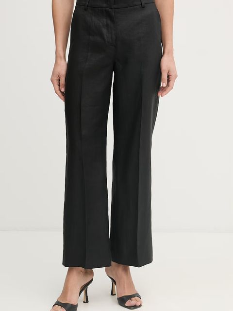 Weekend Max Mara spodnie damskie lniane MALIZIA - zdjęcie produktu nr 1