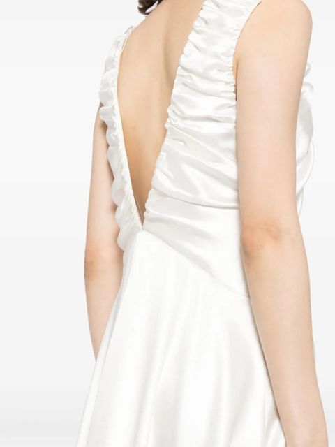 Acler Patterson V-neck gown - White