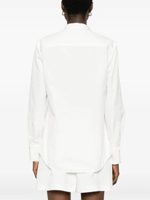 Chloé sculpted-buttons cotton shirt - White