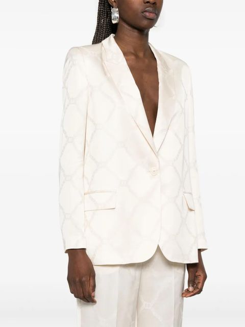 TWINSET Oval T-jacquard blazer - Neutrals