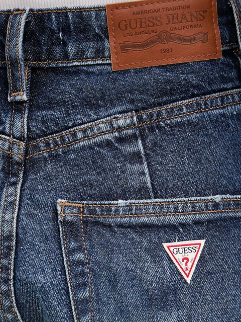 Guess Jeans jeansy damskie kolor granatowy W6RA1H D5M4N