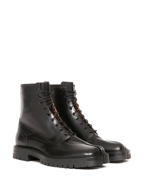 Maison Margiela Tabi split-toe lace-up boots - Black - zdjęcie produktu nr 2