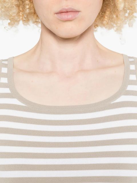 Max Mara Cippo striped top - Neutrals