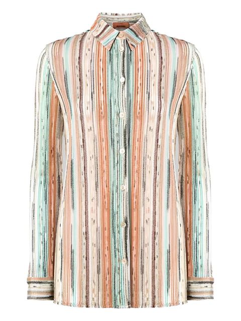 Missoni striped long-sleeve top - Neutrals - zdjęcie produktu nr 1