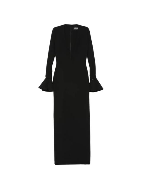 Solace London Hutton V-neck maxi dress - Black - zdjęcie produktu nr 1