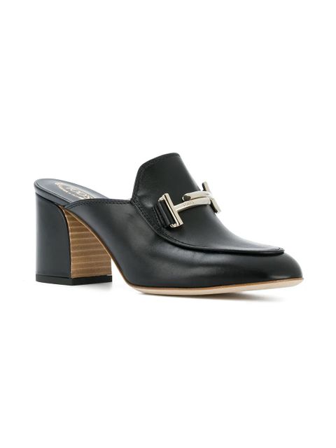 Tod's 80mm leather mules - Black - zdjęcie produktu nr 1