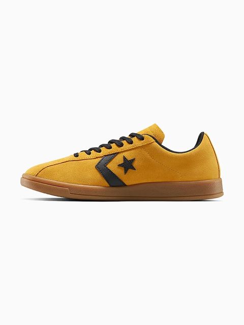 Converse sneakersy skórzane All Star Classic Trainer kolor żółty A15621C