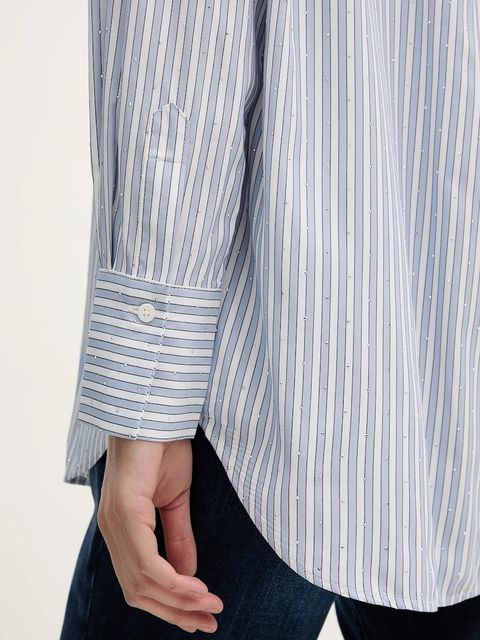 Joseph Ribkoff koszula damska kolor niebieski relaxed z kołnierzykiem klasycznym 261931