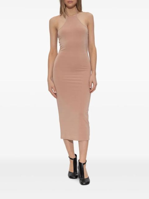 AMIRI halterneck fitted midi dress - Pink - zdjęcie produktu nr 2