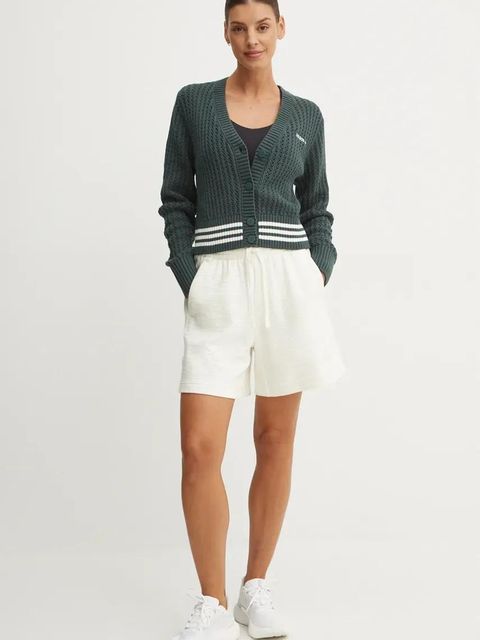 adidas Originals kardigan Cardigan damski kolor zielony IX1046 - zdjęcie produktu nr 2