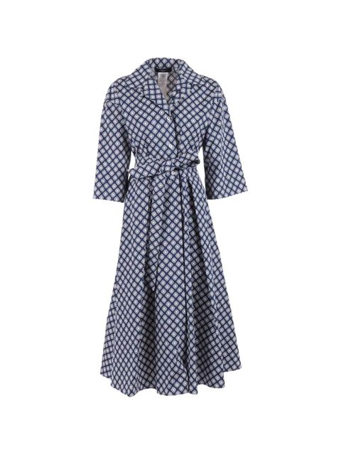 Weekend Max Mara printed belted dress - Blue - zdjęcie produktu nr 1