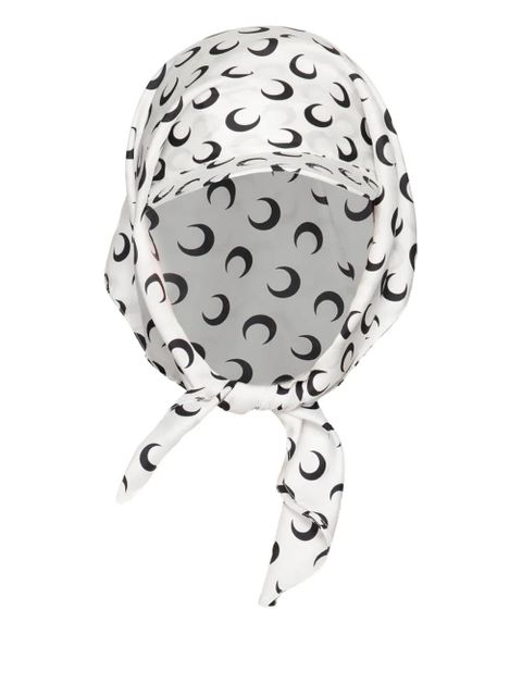 Marine Serre Moon-pattern scarf hat - White - zdjęcie produktu nr 1
