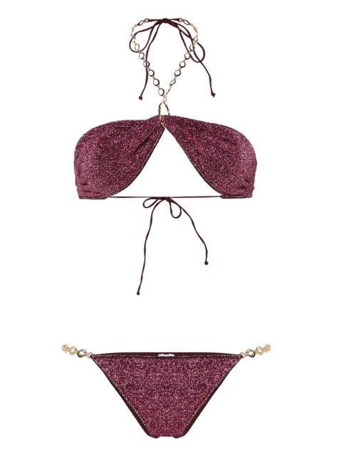 Oséree Lumière O Chain lurex bikini - Purple - zdjęcie produktu nr 1