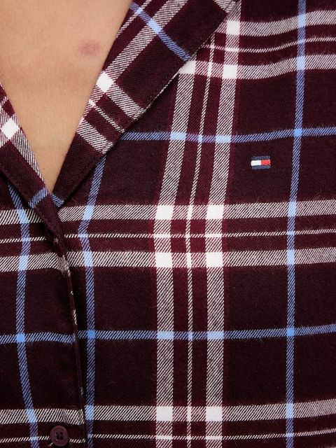 Tommy Hilfiger piżama damska kolor bordowy UW0UW06158