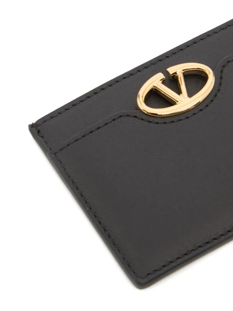 Valentino Garavani card holder The Bold Edition in calfskin - Black
