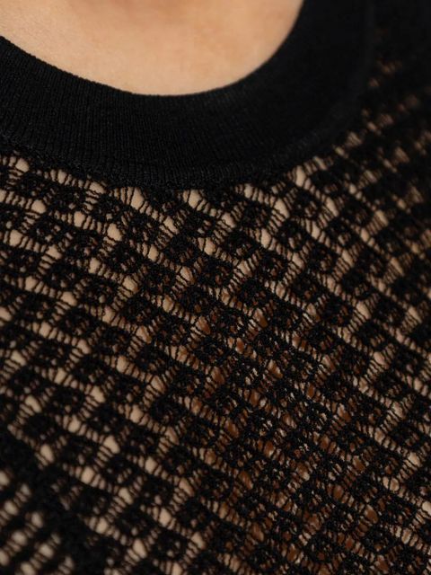 ISABEL MARANT open-back knitted maxi dress - Black