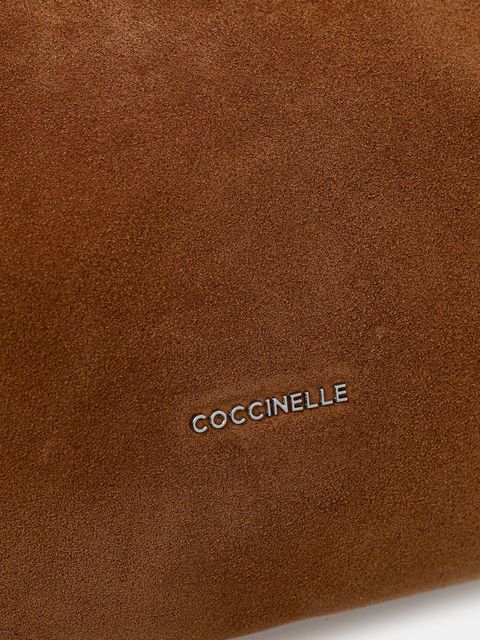 Coccinelle torebka zamszowa BOHEME SUEDE BIMATERIAL kolor brązowy E1.P6P.13.03.01