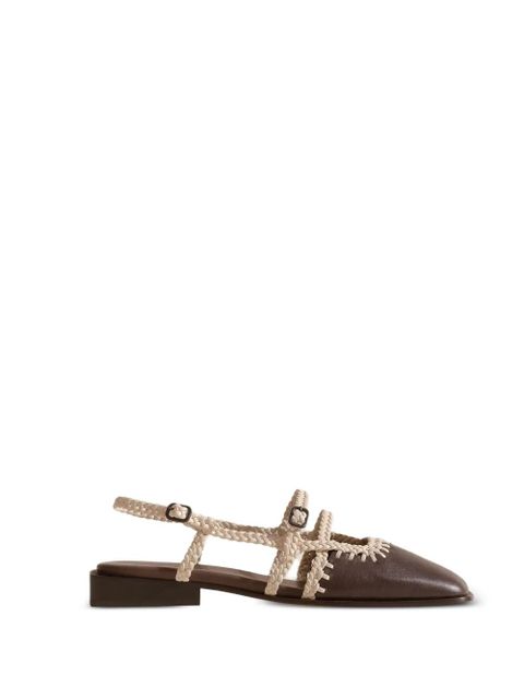 Hereu Adrata braided leather sandals - Brown - zdjęcie produktu nr 1