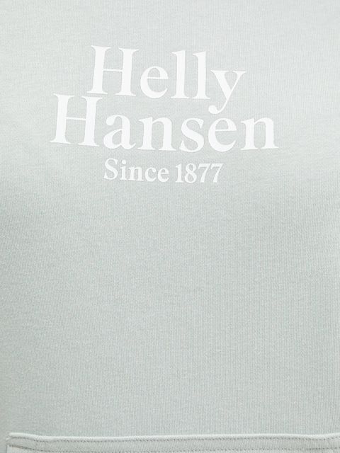 Helly Hansen bluza damska kolor szary z kapturem z aplikacją 54239