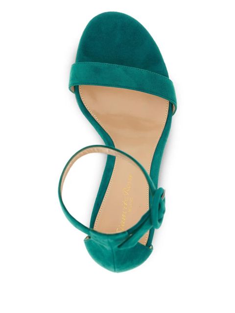 Gianvito Rossi Portofino suede sandals - Green - zdjęcie produktu nr 2