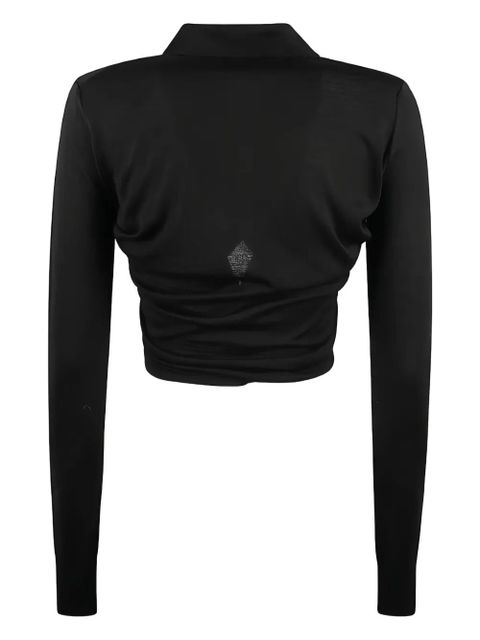 Max Mara polo-neck crossover sweater - Black - zdjęcie produktu nr 2