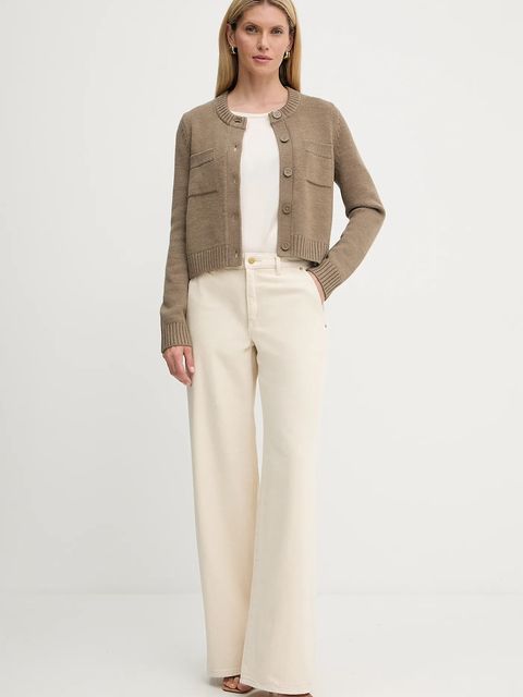 BOSS Green bluzka z domieszką jedwabiu Esyva - zdjęcie produktu nr 1