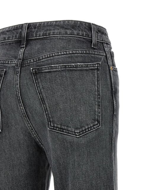 KHAITE Stonewashed straight jeans - Grey