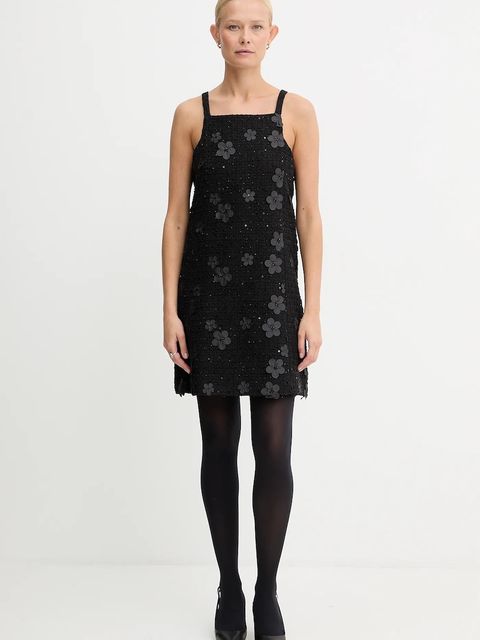 Twinset sukienka kolor czarny mini rozkloszowana 252TP2142 - zdjęcie produktu nr 2