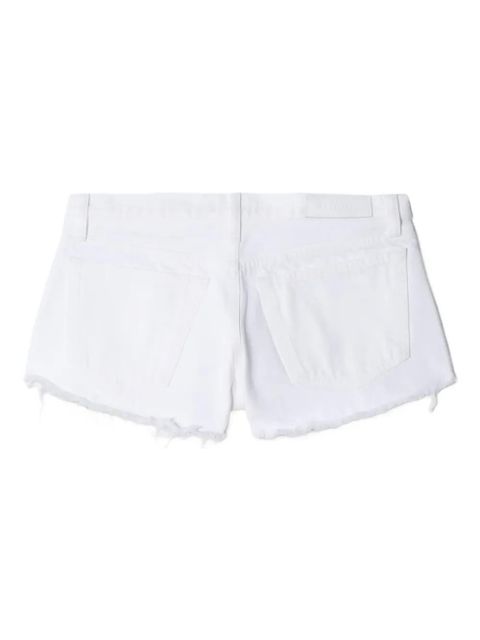 RE/DONE x Levi's frayed-hem denim shorts - White