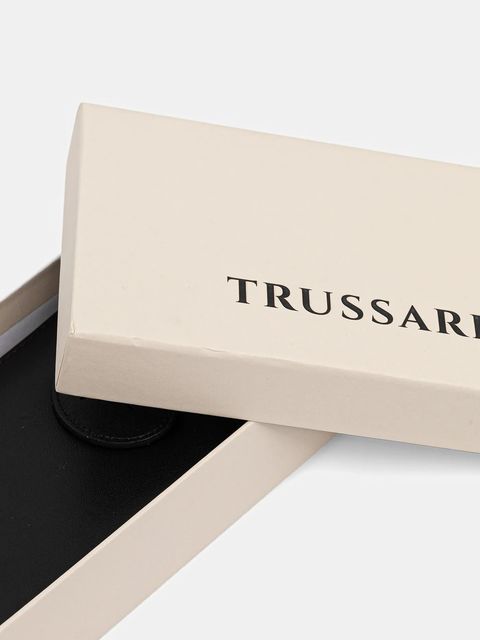 Trussardi portfel skórzany damski kolor czarny I028E000041N