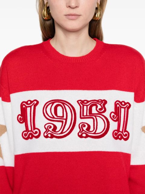 Max Mara Dirce striped knitted jumper - Red