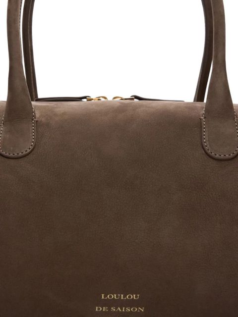 LouLou de Saison Claus cylindric shoulder bag - Brown