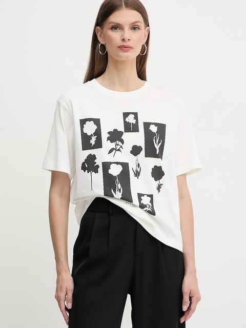 Weekend Max Mara t-shirt bawełniany damski kolor biały 2525976051600 - zdjęcie produktu nr 1