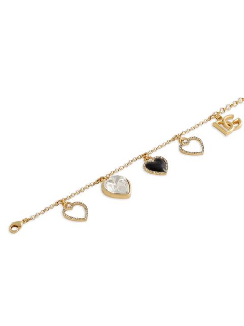Dolce & Gabbana heart-charms bracelet - Gold