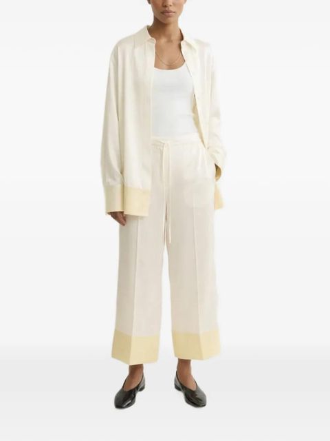 TOTEME drawstring silk trousers - White - zdjęcie produktu nr 2