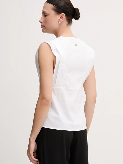 Joop! bluzka damska kolor biały gładka 30042001