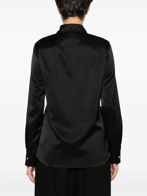 Lanvin long sleeve satin shirt - Black