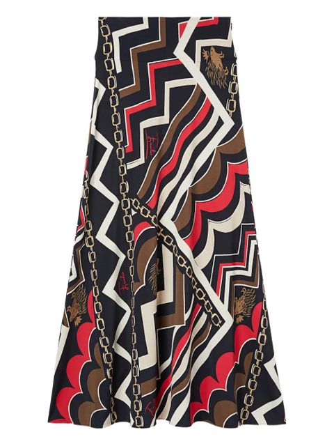 PUCCI abstract-print maxi skirt - Black - zdjęcie produktu nr 1