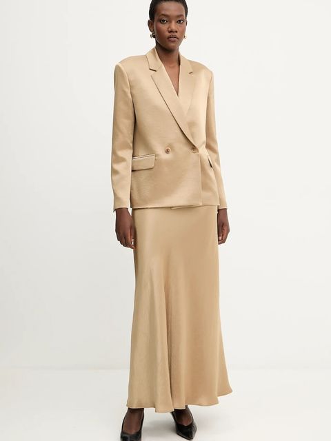 Liviana Conti spódnica kolor zielony maxi rozkloszowana F5WS86