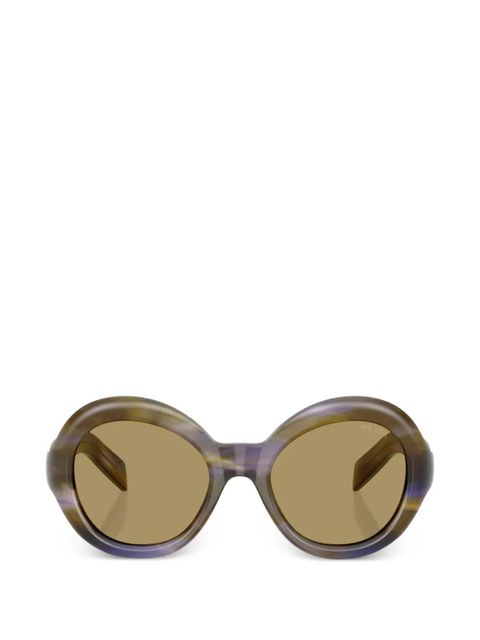 Prada Eyewear round-frame sunglasses - Brown - zdjęcie produktu nr 1