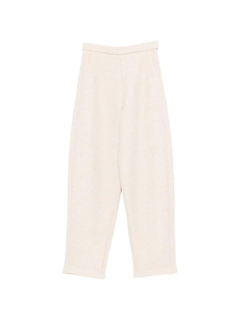 Max Mara textured elasticated-waist trousers - Neutrals - zdjęcie produktu nr 1