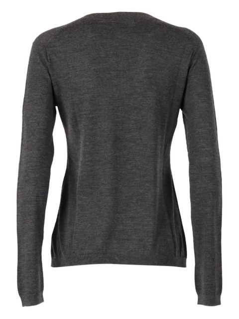 Max Mara v-neck long-sleeve top - Grey - zdjęcie produktu nr 2